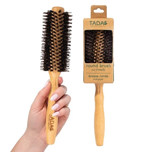 Tada Natural Beauty Round Brush for Blow Out Bamboo Hair Boar round brush