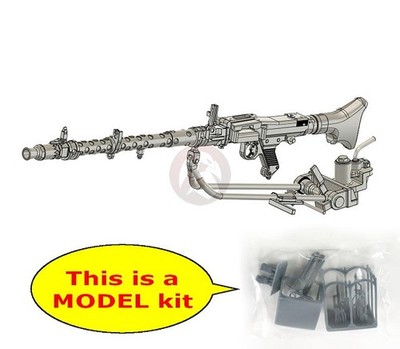 Plus Model 1/35 MG 34 German Machine Gun WWII (Tank vers. on mount) (1pc) DP3079