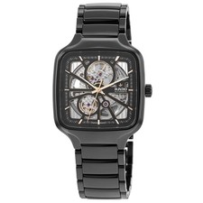 New Rado True Square Automatic Open Heart Bla...
