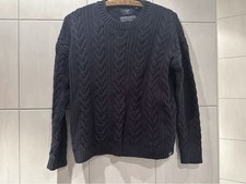 Superdry Damen Rundhalspullover mit Zopfmuste...