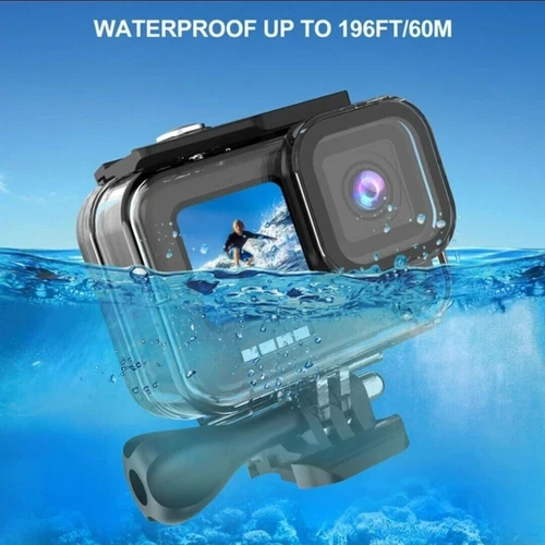 Funda protectora de buceo impermeable submarina negra para GoPro Hero 11 10 9 - Imagen 5 de 10