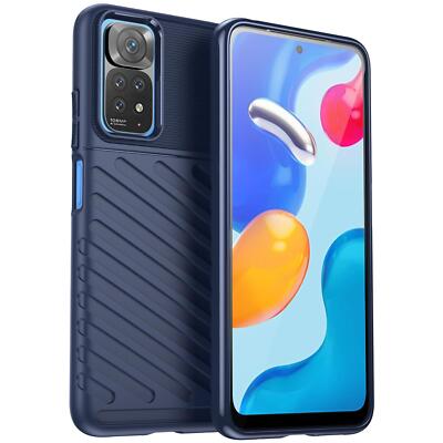 Schutz Hülle gepanzert für Xiaomi Redmi Note 11 Pro 5G Silikon Case Cover matt
