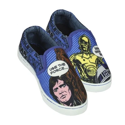 BASKETS ENFANT DISNEY STARWARS BLEU DU 28 AU 35 - Photo 1/2