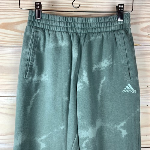 Adidas Pants Boys Medium 10 / 12 Sweatpants Loose Fit Jogger Green EUC - Picture 2 of 14