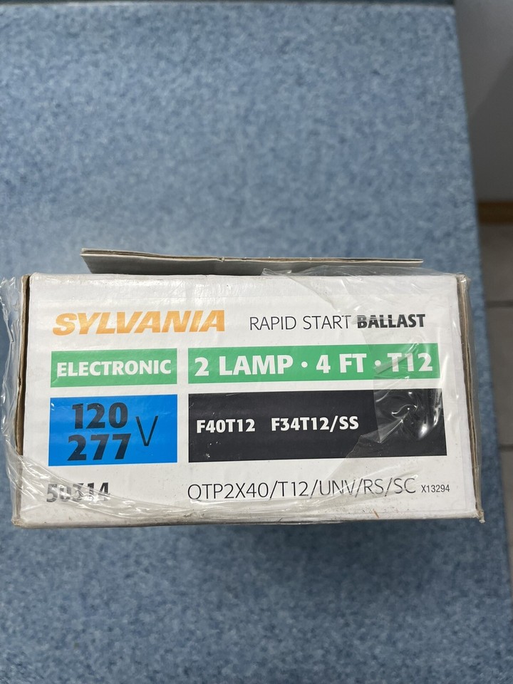 New Sylvania QuicktonicQTP2x40/T12/UNV/RS/SC Electronic Ballast 50314