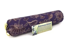Bolster cervical Roll Pillow FOR back legs Yoga Juniper Shavings 4x16.54" Purple