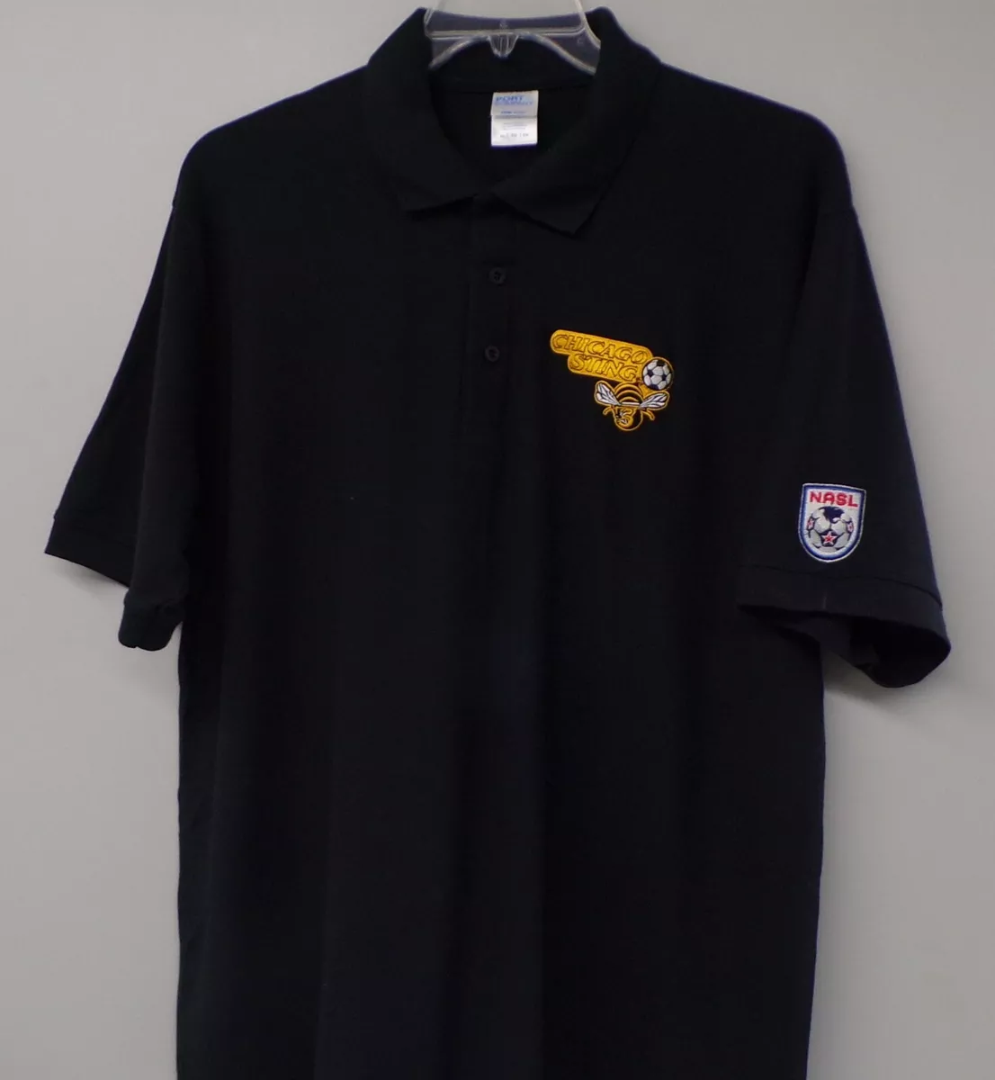 Chicago Sting Defunct NASL Soccer Embroidered Mens Polo XS 6XL LT 4XLT New