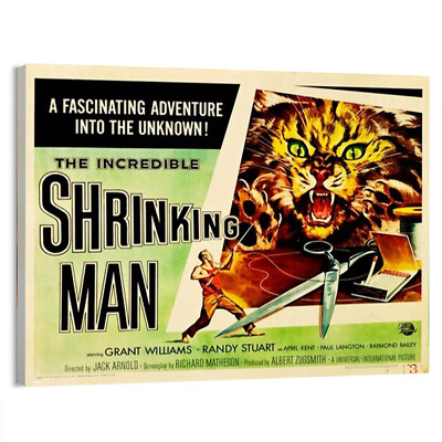 1957 The Incredible Shrinking Man Movie Poster or Canvas Art Print