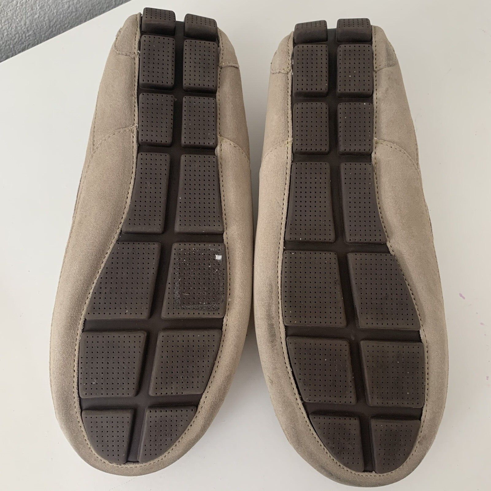 SAOLA Mocassini uomo Brookstone N A P beige scamosciati taglia 9 l foderati suola gomma NAP N.A.P