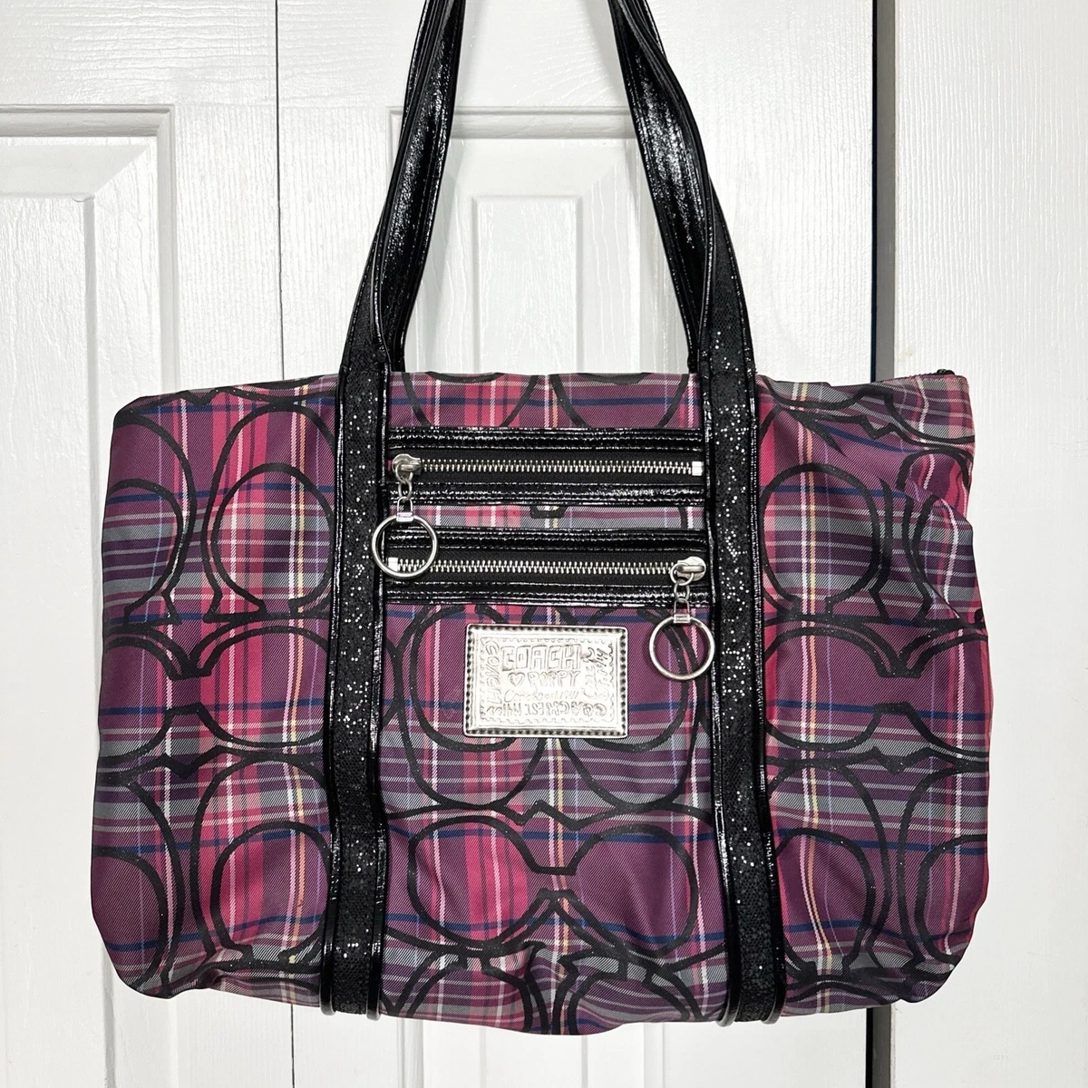 Coach Poppy Plaid Shoulder Bag Bags & Handbags for Women for sale