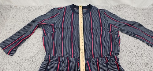 Tommy Hilfiger Womens Boilersuit Jumpsuit Streetwear Utility Striped Large EUC - Picture 10 of 18