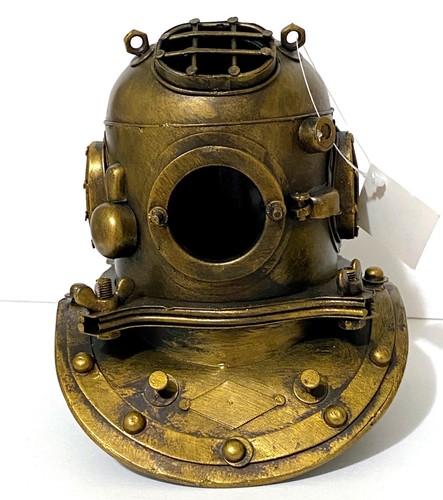 7" Replica Antique Style Deep Sea Scuba Diving Helmet Nautical Home-Office Decor - Picture 2 of 6