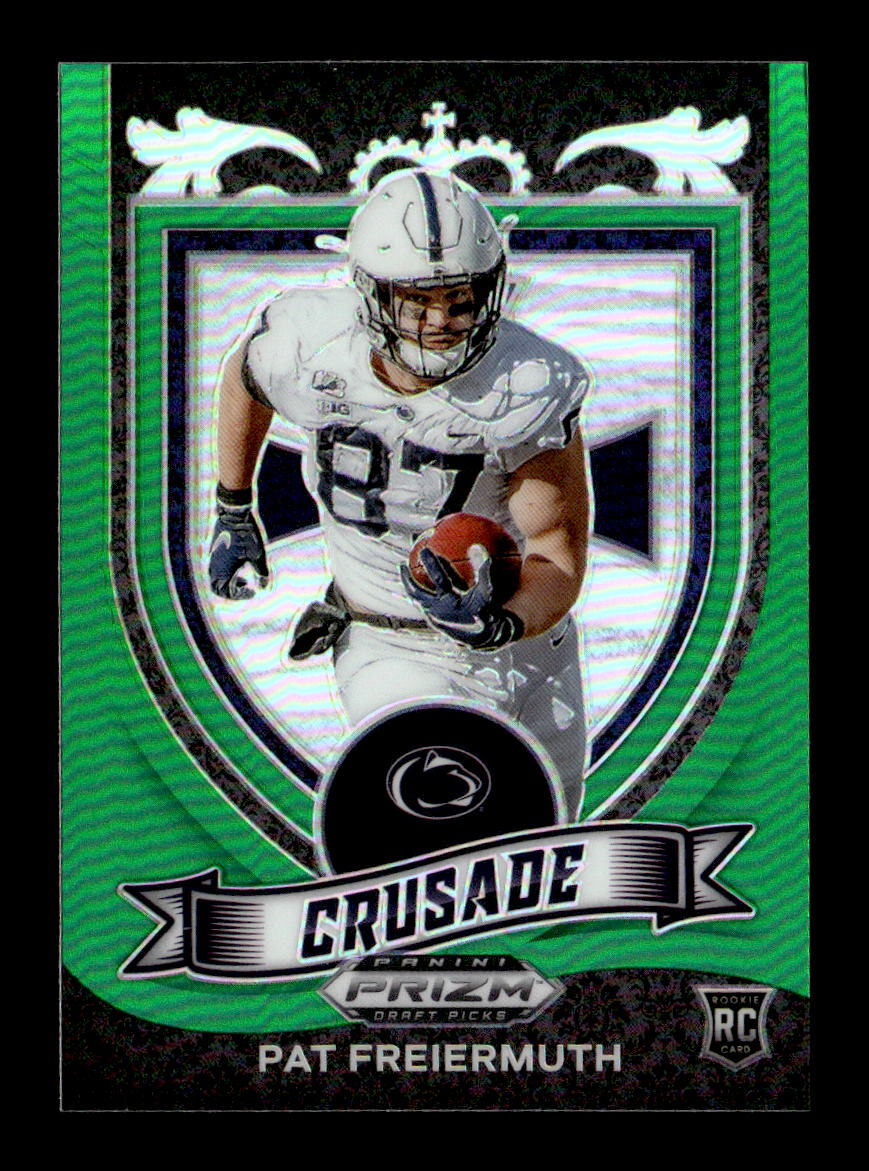 Pat Freiermuth 2021 Panini Prizm Draft Picks Collegiate #173 Green Penn State