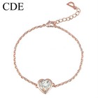 Luxus Armband Armkette Herz Crystal Kristall 750er RG 18K Rosegold Geschenk