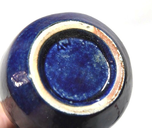 VINTAGE SMALL ARTS AND CRAFTS STYLE ART POTTERY VASE BELGIUM STYLE - Picture 8 of 9