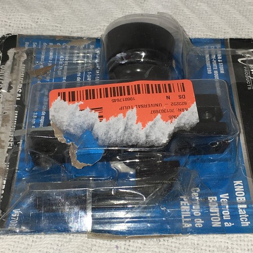 Wright Products Hampton Universal Tulip Knob Latch Black Open Package - 第 4/9 張圖片