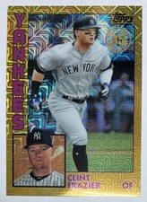 Clint Frazier 2019 Topps Chrome Update Silver Pack 1984 Gold Refractor /50