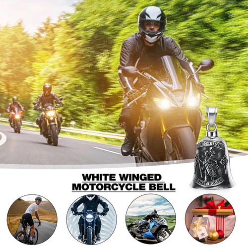 St. Christopher Guardian Bell Motorrad Lucky Bell Edelstahl Ride Bell - Bild 12 von 12