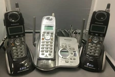 Panasonic 5.8 GHz Cordless Phone Answering System (1x KX-TG5631S, 2x KX-TGA560S)