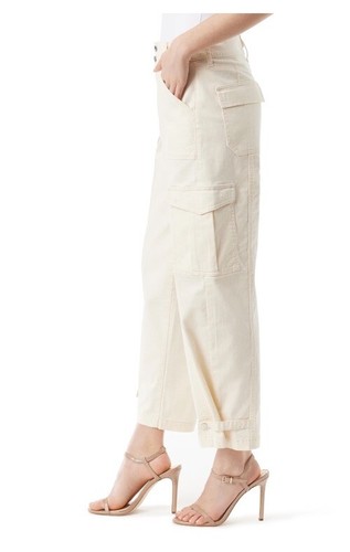 Jessica Simpson Cargo Pants Low Slung Off White Jeans New With Tags Size 8 A2 - Picture 5 of 5