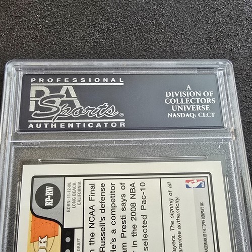 2008-09 Topps Russell Westbrook Rookie Auto RED Photo Shoot RC PSA Authentic - Picture 11 of 16