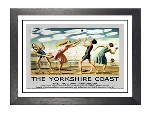 British Railway Travel Advert Old Vintage Retro Poster 2 The Yorkshire Coast
