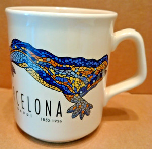 ISTC 96 Antoni Gaudi Barcelona Park Guell "El Drac" Salamander Mug