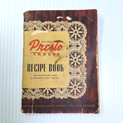#ad New Presto Cooker Recipe Book 1946 MCM Cooking Dishes With Pressure Cooker $10.62