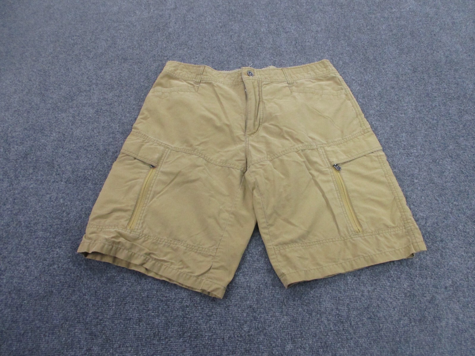 Kuhl Men's 36 Beige Nylon Cargo Shorts for Hiking Climbing Camping