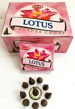 Hem Lotus Incense Cones - Pick 10-20-30-50-100-120 Free Shipping!