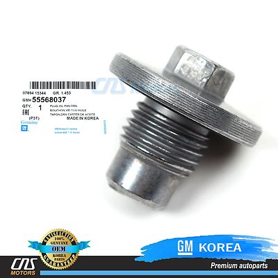 #ad #ad ⭐⭐GENUINE⭐⭐ Oil Drain Plug 11 16 Chevy Encore ELR Cruze Sonic Trax Volt 55568037 $13.65