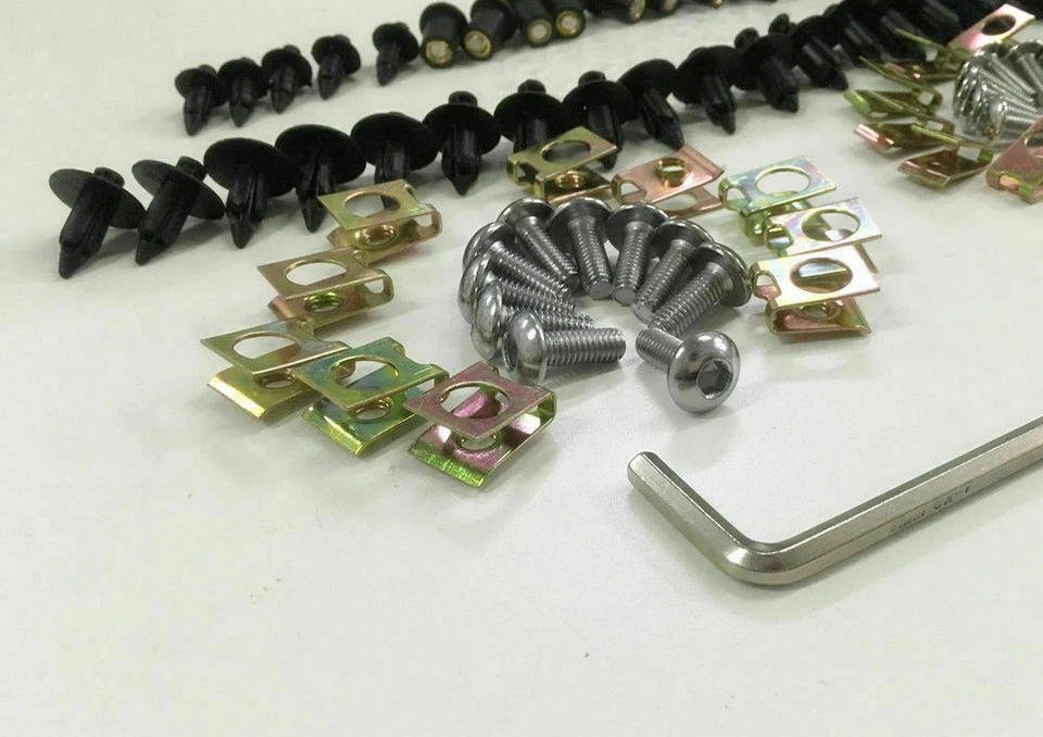 Kit de pernos de carenado carrocería tornillos clips para YAMAHA FJR1300 2001-2005 EE. UU. Foto 3 de 4