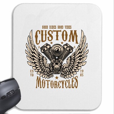 MOUSEPAD (MAUSPAD) CUSTOM MOTORCYCLES ROCKER BIKER MOTORRAD MOTORRADCLUB