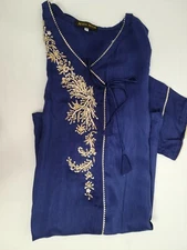 Pakistani Cotton Silk Hand Embroidery Kurti/kurta Angrakha medium bust 40