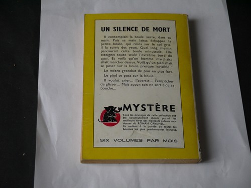 COLLECTION UN MYSTÈRE N°317 MICHEL LEBRUN UN SILENCE DE MORT EO 1957 - Picture 3 of 3