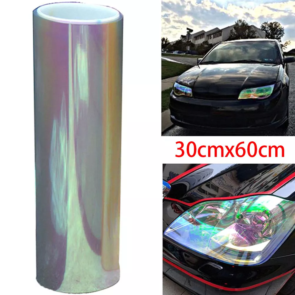 Chameleon color changing tint vinyl wrap sticker headlight film