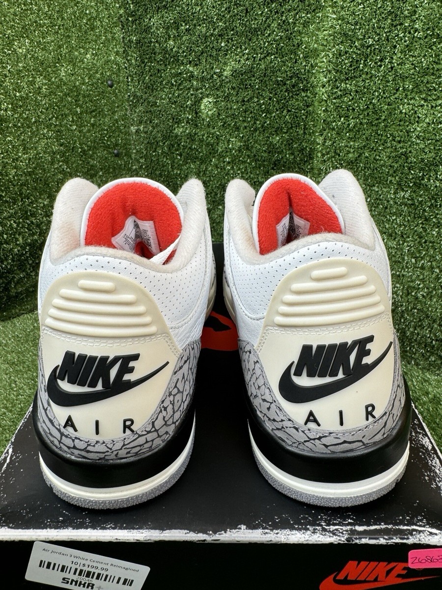 Nike Air Jordan 3 Retro White Cement Reimagined Size 10 Nike Air Jordan 3 Retro White Cement Reimagined Size 10