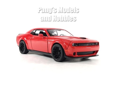 2018 Dodge Challenger SRT Hellcat Widebody Maßstab 1:24 Druckgussmodell - ROT - Bild 3 von 10