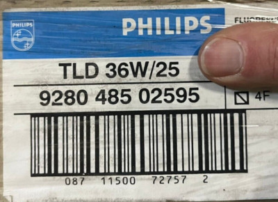 1 x PHILIPS LEUCHTSTOFFLAMPE TLD 36W/25 Cool White 4000K Keller, Garage,Lager
