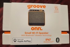 ONN Small Wi-Fi Speaker with Bluetooth Wireless Technology IP67