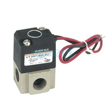12V-220V 1/8" 1/4" BSP Body Ported 3 Port Solenoid Valve Direct Operated VT307
