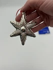 925 Lunt 2000 Sterling Silver Christmas Ornament Holiday Star Decoration Decor