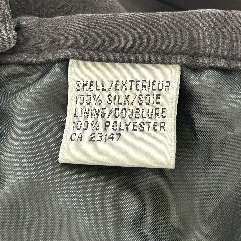 Vintage Talbots Silk Skirt Womens 10P Petites Black Lined Evening Pencil Maxi - Image 4 of 4