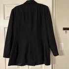 Fundamental Things Women’s Vintage Black Wool Striped Blazer Size 18 — photo 6