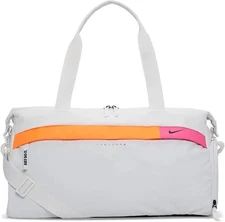 Nike RADIATE CLUB Duffel Bag White Orange Pink Black Logo Gym NEW CU1489 094