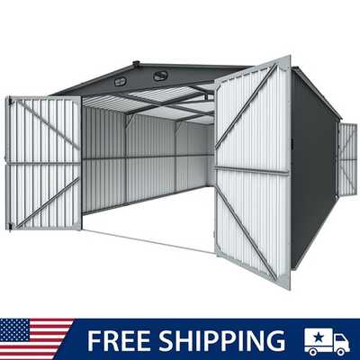 #ad Metal Garage Shed Multi Functional Waterproofamp;Rustproof Sturdy Storage FREE SHIP $1399.00