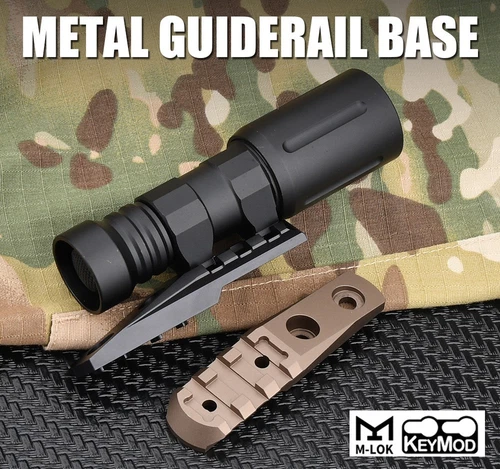 WADSN Mlok&Keymod 导轨安装套装手电筒金属底座适用于 PLHV2 灯支架 - 第 6 张/共 11 张