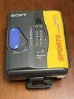 Vintage Sony Sports Walkman WM-FS393 Yellow Mega Bass Auto Reverse TESTED WORKS