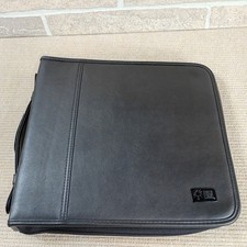 Case Logic Black Faux Leather 120 CD DVD Blu-ray Storage Binder Wallet Case