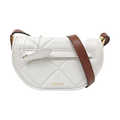 BURBERRY Olympia Mini bags Suede White Free Shipping | Duties Paid